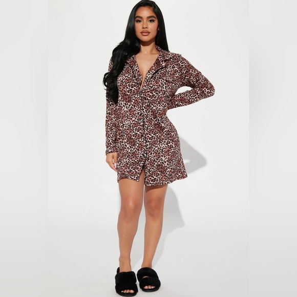 Other - •Let’s Get Wild• Animal Print Sleep Shirt